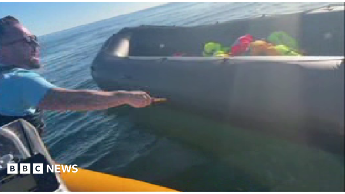 Anti-migrant activist arrested after dinghy slashed in Channel
